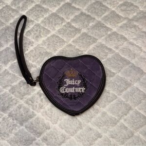 Y2K Juicy Couture Purple Heart Wristlet